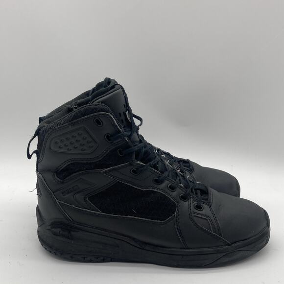 Mens 10.5 5.11 Halcyon Tactical Stealth Boots Black Waterproof Non Slip Zip Up - Picture 1 of 10